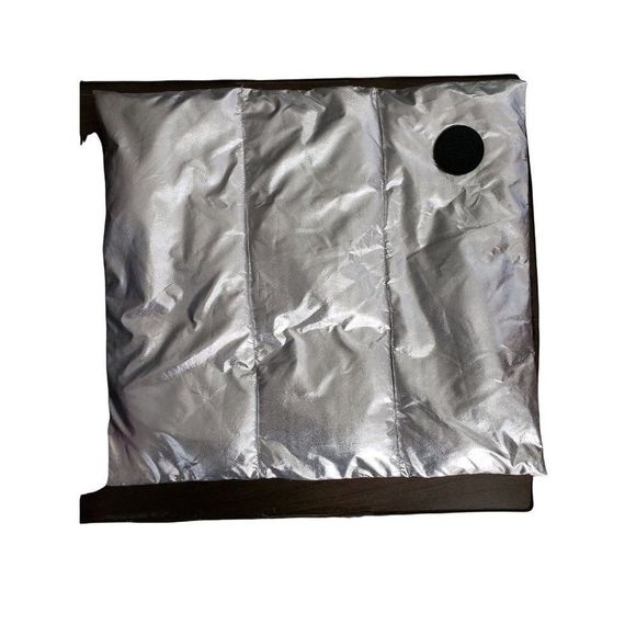 DKNY Silver‎ Metallic neck puff muff - Picture 1 of 8